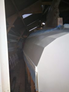 hull prep continues under coat primer 6