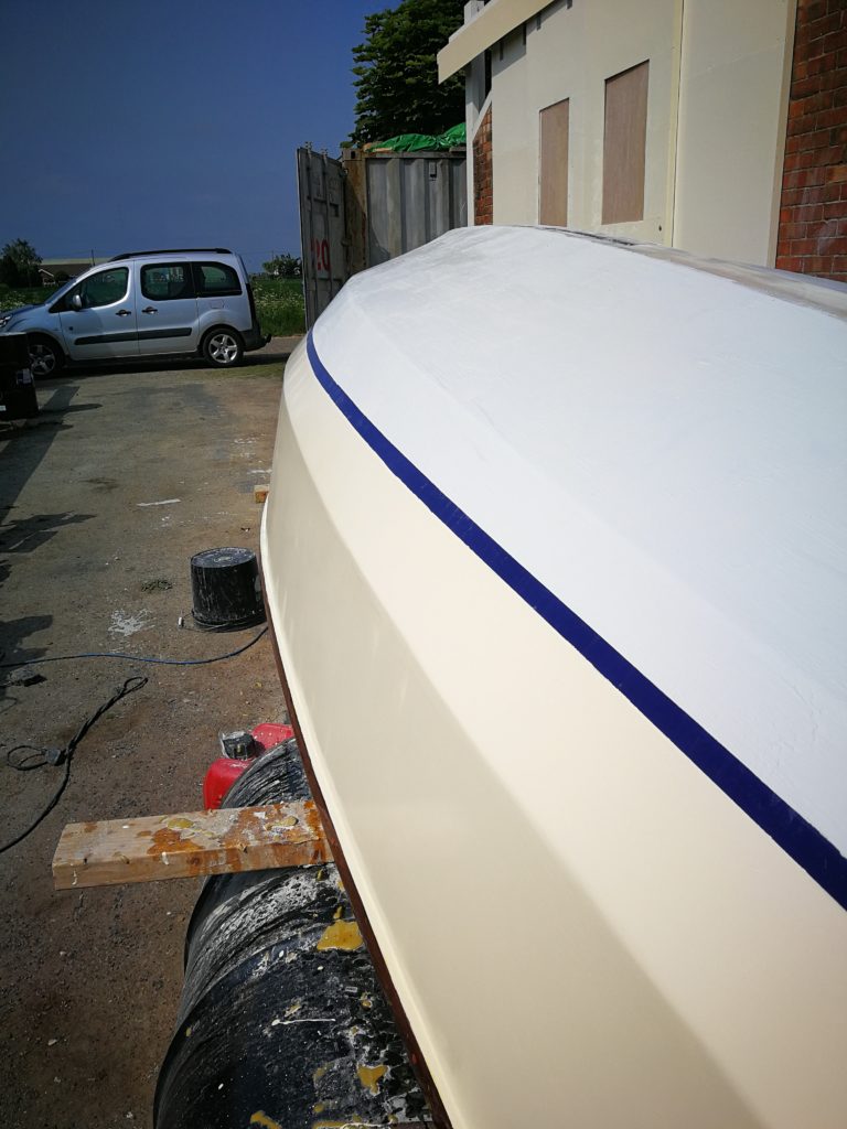 Junior our 1950'sdinghy paint job 2